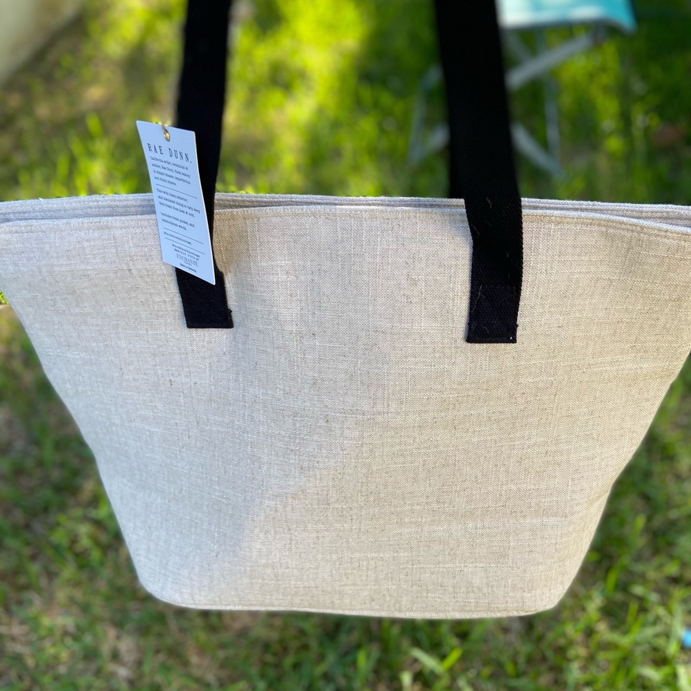 New Rae Dunn picnic Insulated tote bag - Picture 4 of 9